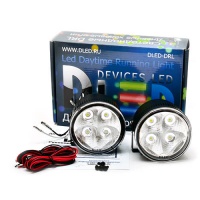 ДХО DLED DRL-120 HP 2x6W круглые (2шт.)